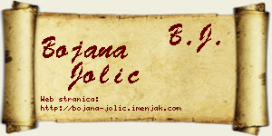 Bojana Jolić vizit kartica